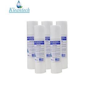 KLEANTECH 5 pcs.sediment filter ไส้กรองน้ำดื่ม เครื่องกรองน้ำ PP 5 um. size 10"