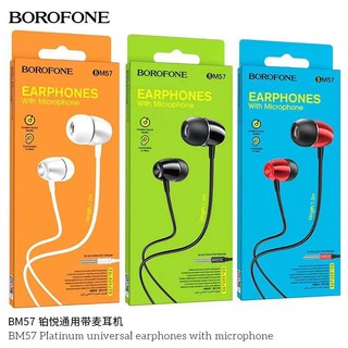 BOROFONE BM57 PLatinum universal earphones with microphone