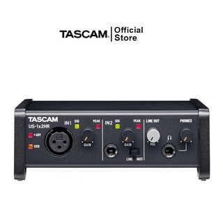 สินค้า Tascam US-1x2HR  ออดิโออินเตอร์เฟส อุปกรณ์บันทึกเสียง 2In/2Out USB Audio interface รองรับ Mac Windows / IPad