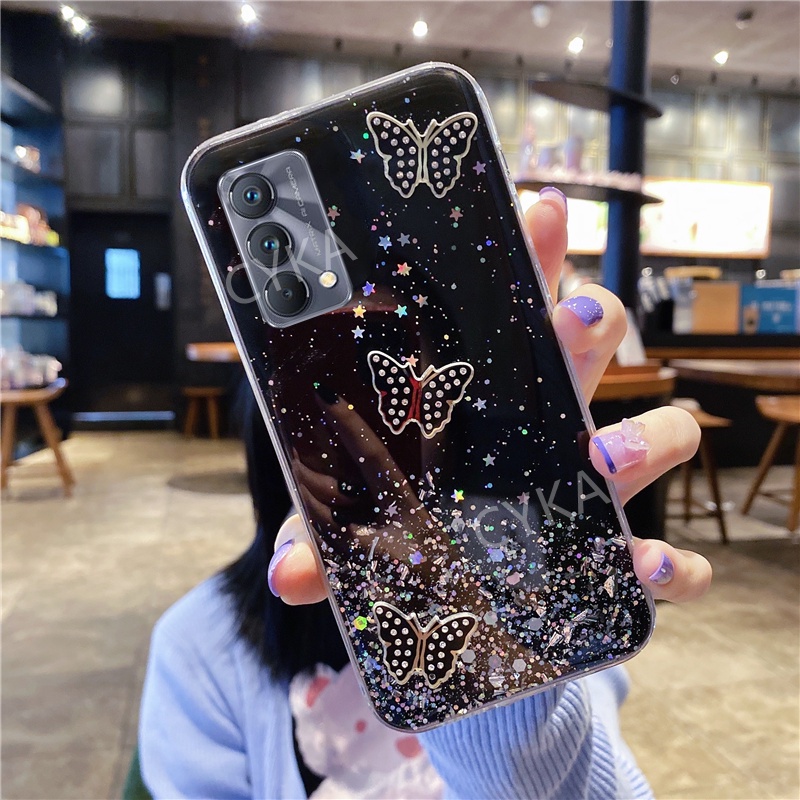 2021-new-butterfly-เคส-realme-gt-master-edition-เคสโทรศัพท์-oppo-reno6-z-5g-reno6-5g-reno6-pro-bling-clear-star-space-tpu-softเคส-back-cover-for-reno6