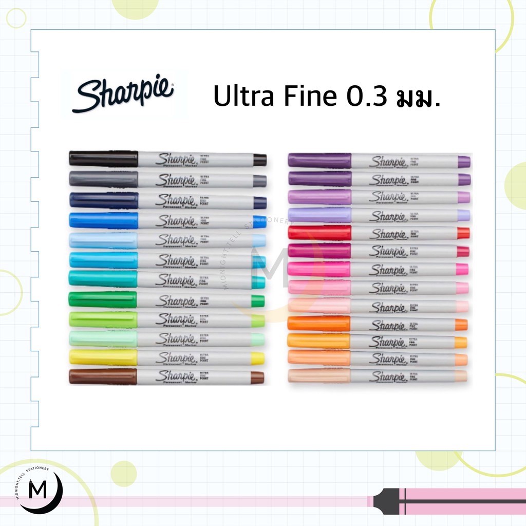 ภาพหน้าปกสินค้าปากกามาร์คเกอร์ ชนิดถาวร Sharpie Ultra Fine 0.3 มม. ชาร์ปี้ (2/2)