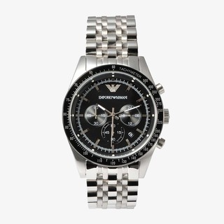 ภาพหน้าปกสินค้าEMPORIO ARMANI นาฬิกาข้อมือผู้ชาย รุ่น AR5988 Sportivo Chronograph Black Dial - Silver ที่เกี่ยวข้อง