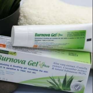 Burnova gel plus เจลว่านหางจระเข้รักษาสิว