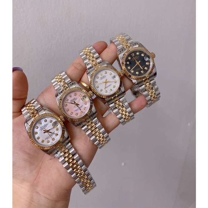 นาฬิกาข้อมือผู้หญิงแบรนด์เนม-size-31mm-ระบบออโต้-automatic