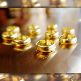 SHINING GOLD ทองคำแท้ 96.5% แหวนปอกมีดเงา น้ำหนัก 1 สลึง