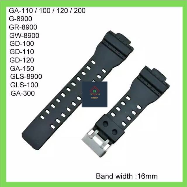 Adaptateurs Bracelet Casio Pour Montres G-Shock GR-8900, GW-8900, Etc. - Noir, Résine
