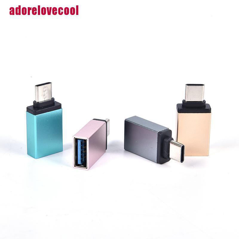 adorelovecool-อะแดปเตอร์แปลงสายเคเบิ้ล-type-c-usb-ตัวเมีย-เป็น-otg-usb-type-c-ตัวผู้