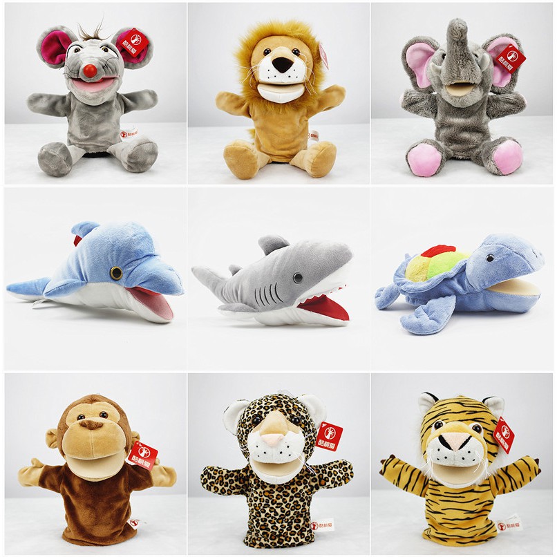 ตุ๊กตามืออ้าปาก-พร้อมส่ง-ตุ๊กตามือรูปสัตว์-น่ารัก-มีหลายแบบ