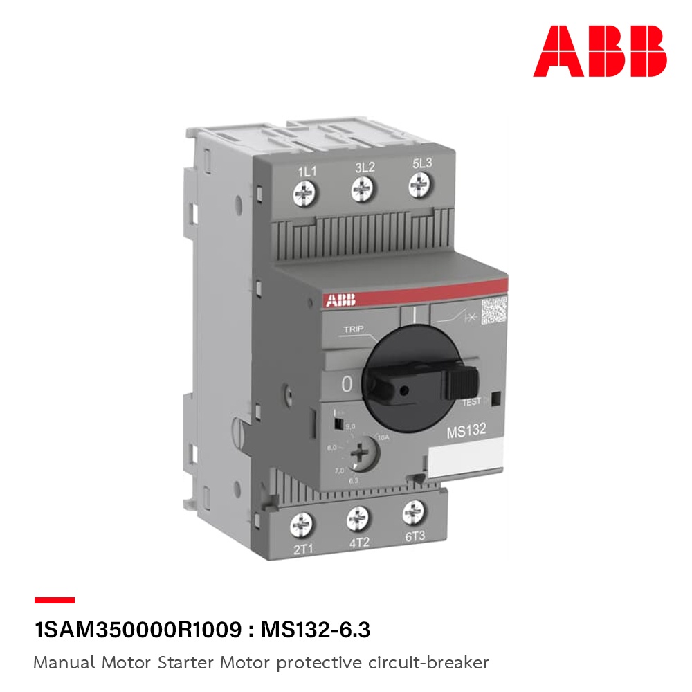 abb-ms132-6-3-manual-motor-starter-motor-protective-circuit-breaker-l-1sam350000r1009-l-เอบีบี-acb-official-store