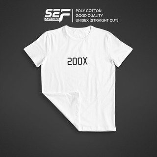 เสื้อยืดสีขาว - เสื้อยืดที่กําลังมาแรง 200x สําหรับผู้ชายและผู้หญิงเสื้อยืด Unisex เสื้อยืดเสื้อยืด