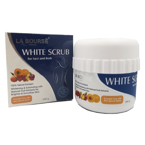 la-bourse-white-scrub-for-face-and-body-ลาบูสส์-ไวท์-สครับ-ผลิตภัณฑ์ทำความสะอาดผิวหน้าและผิวกายสูตรอ่อนโยน-250g-8123