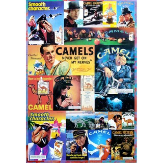 โปสเตอร์ คาเมล Camel รูป ภาพ คลาสสิค ติดผนัง สวยๆ poster 34.5 x 23.5 นิ้ว (88 x 60 ซม.โดยประมาณ)