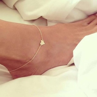 สินค้า สร้อยข้อเท้า Foot/Leg/Anklets Bracelets Heart Shape Fashion Brand Vintage Jewelry For Women