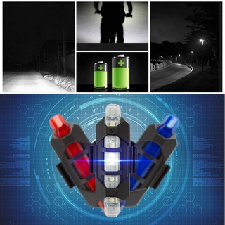 ภาพหน้าปกสินค้าdomybestshop USB Rechargeable LED Bicycle Taillight Waterproof Bike Rear Warning Lamp ที่เกี่ยวข้อง