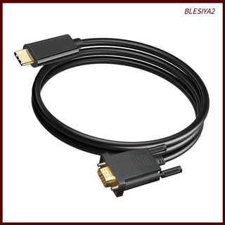 [Blesiya2] สายเคเบิล USB C เป็น VGA 10Gbps 1080P สําหรับโปรเจคเตอร์ โน้ตบุ๊ก เดสก์ท็อป