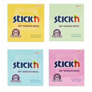 โพสต์-อิท โน๊ต Stickn กระดาษโน๊ต สีสะท้อนแสง, สีพาสเทล