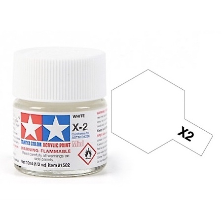 Tamiya America Acrylic X-1 Gloss Black Paint – 10ml Jar For Models 81501