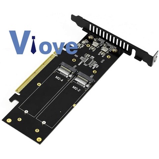 การ์ด Jeyi Ihyper M.2 X16 To 4X Nvme Pcie3.0 Gen3 X16 ถึง 4Xnvme Pci-E Card สําหรับติดรถยนต์