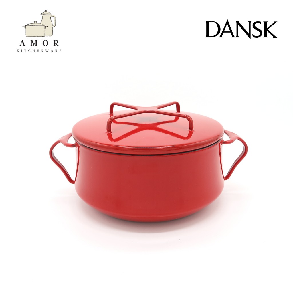 Dansk Kobenstyle Casserole หม้อเคลือบอินาเมลขนาดกลาง