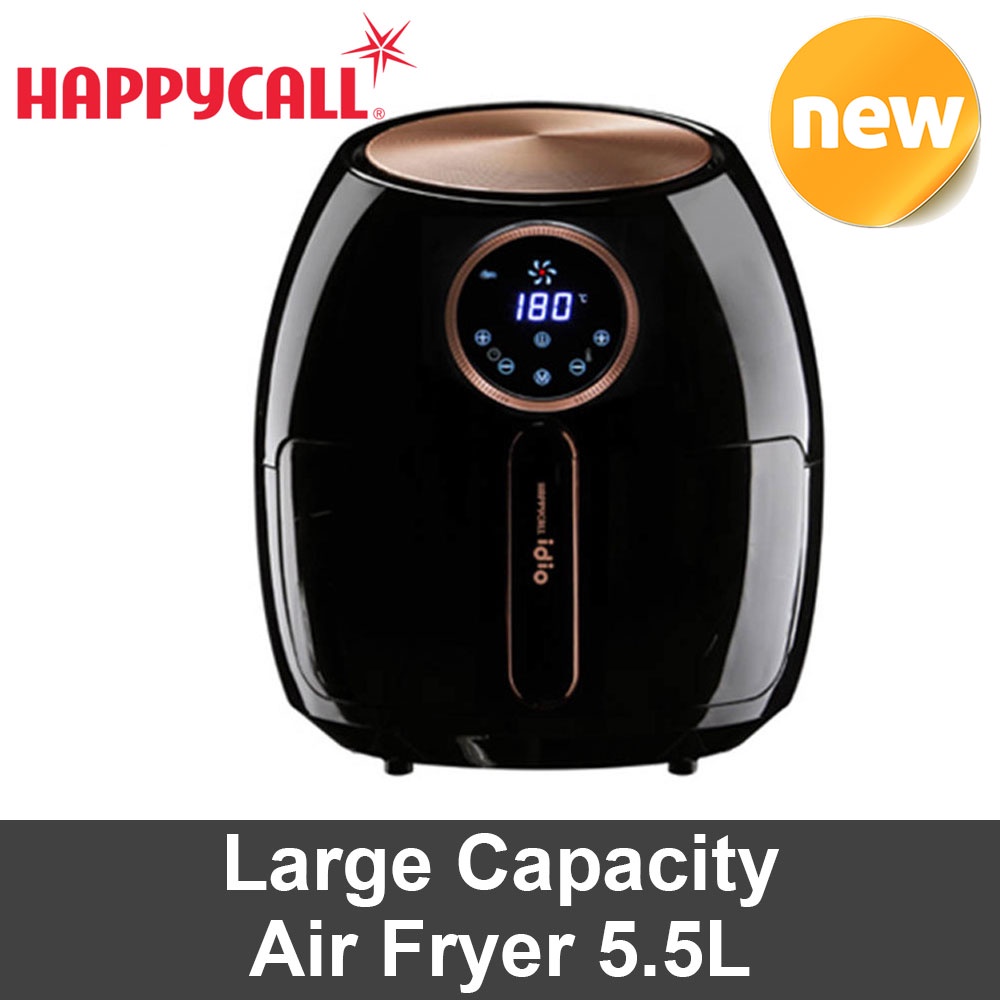 HAPPYCALL Large Capacity Air Fryer 5.5 L Digital AirFryer Cook Oven ...