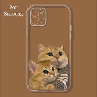 เคสโทรศัพท์มือถือแบบนิ่ม ลายแมวน่ารัก สําหรับ samsung A33 A50 A51 A71 A72 A73 A82 A42 A53 A52 A12 A13 A21S A22 A30 A31 A32 4G 5G