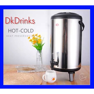 DK drinks🏆🏆🏆ถังน้ำร้อน ถังชา ถังแสตนเลส ถังเก็บความร้อนลิตร เก็บความร้อนนาน 24 ชั่วโมง milk tea barrel