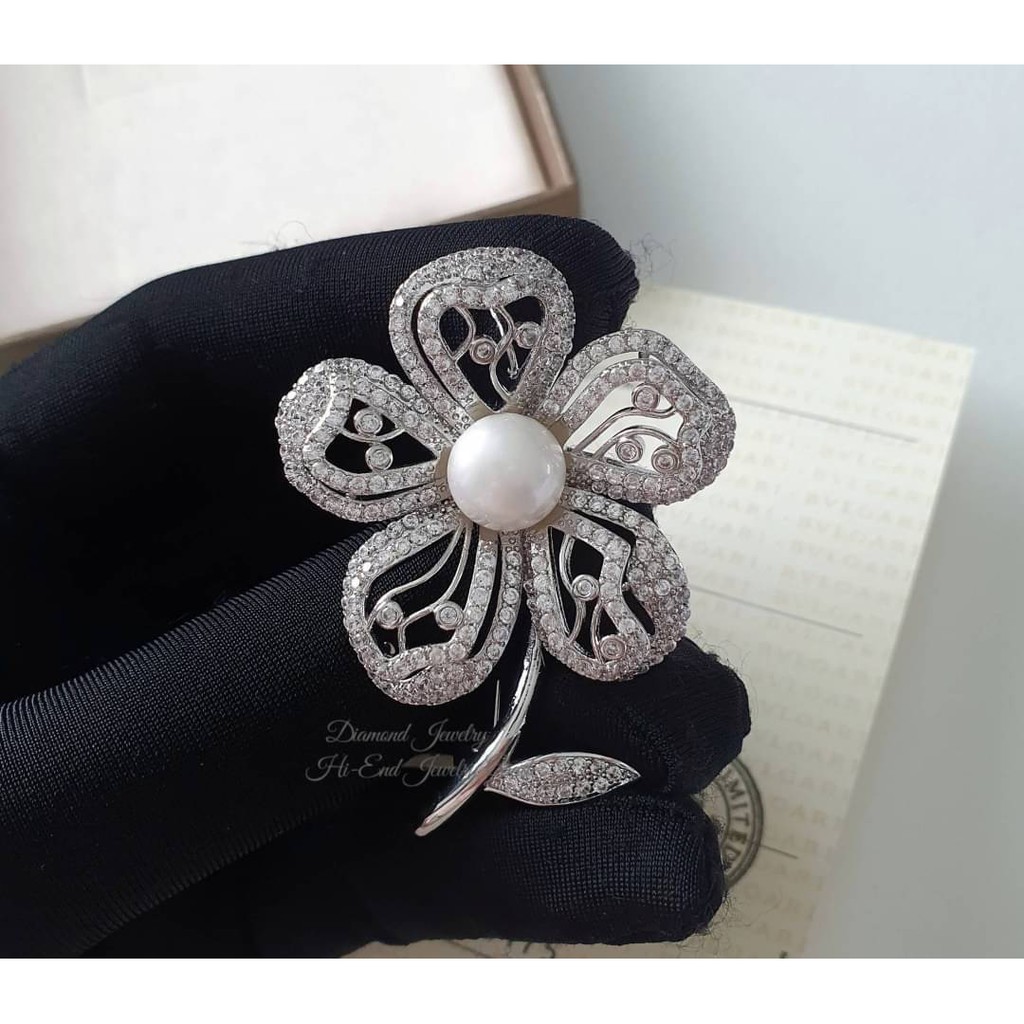 diamond-brooch-เข็มกลัดดอกไม้-งานเพชร-cz-แท้ค่ะงานน่าร๊ากกก-ดูดี-งานสวยมากกกกก-เพชรใส-ไม่ขุ่นแม้แต่เม็ดเดียว