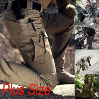 ภาพหน้าปกสินค้ากางเกงคาร์โก้ IX7 Seluar lelaki Outdoor Training Pants Multi-pocket Overalls Army Fan Pants ที่เกี่ยวข้อง