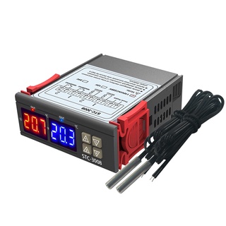 ตัวควบคุมอุณหภูมิDigital Temperature Controller Incubator Thermostat STC 1000 3008 W1029 12V 24V 220V Thermoregulator