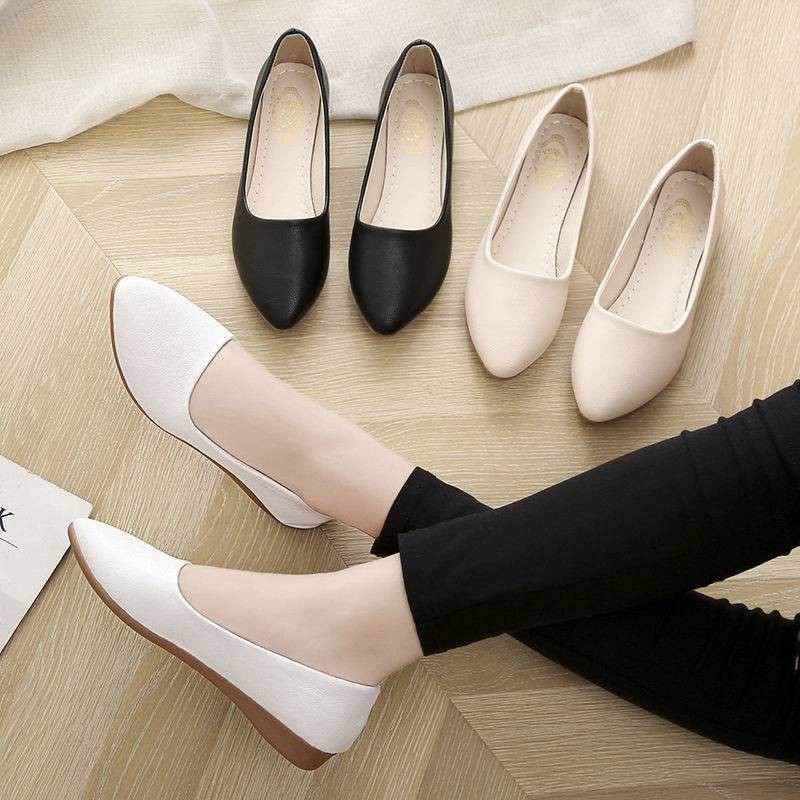 ภาพหน้าปกสินค้าHot จัดส่งสินค้าจากไทย  รองเท้าคัชชู รองเท้าคัทชูผู้หญิง แนะนำเพิ่ม1ไซส์ รุ่นHK046 จากร้าน hongkou บน Shopee