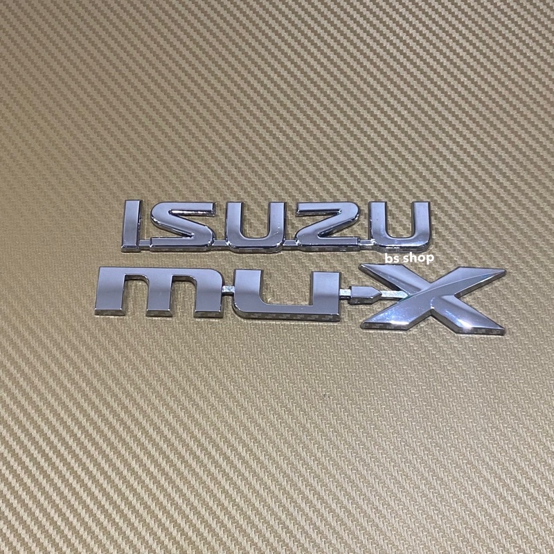 โลโก้-isuzu-mu-x-ติดท้าย-isuzu-ราคาต่อชุด-2-ชิ้น