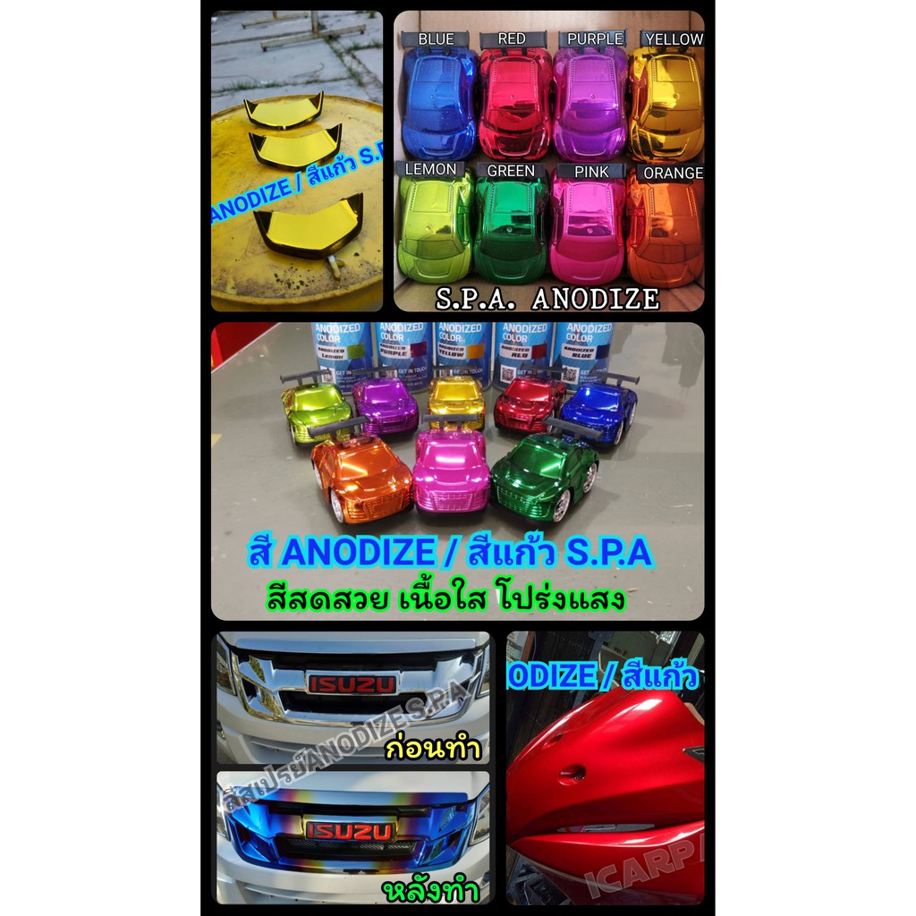ภาพหน้าปกสินค้าสีพ่น S.P.A Anodize/Candy อโนไดซ์/สีแก้ว มีทั้งสีใส่กา สีสเปรย์