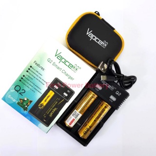 ชุดชาร์จVapcell Q2+ถ่านชาร์จ18650 2800mAh 2ก้อน ของแท้