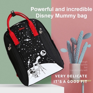 สินค้า กระเป๋าผ้าอ้อม Disney กระเป๋าเป้สะพายหลังผ้ากันความร้อนสำหรับคุณแม่กระเป๋าเดินทางกันน้ำ
