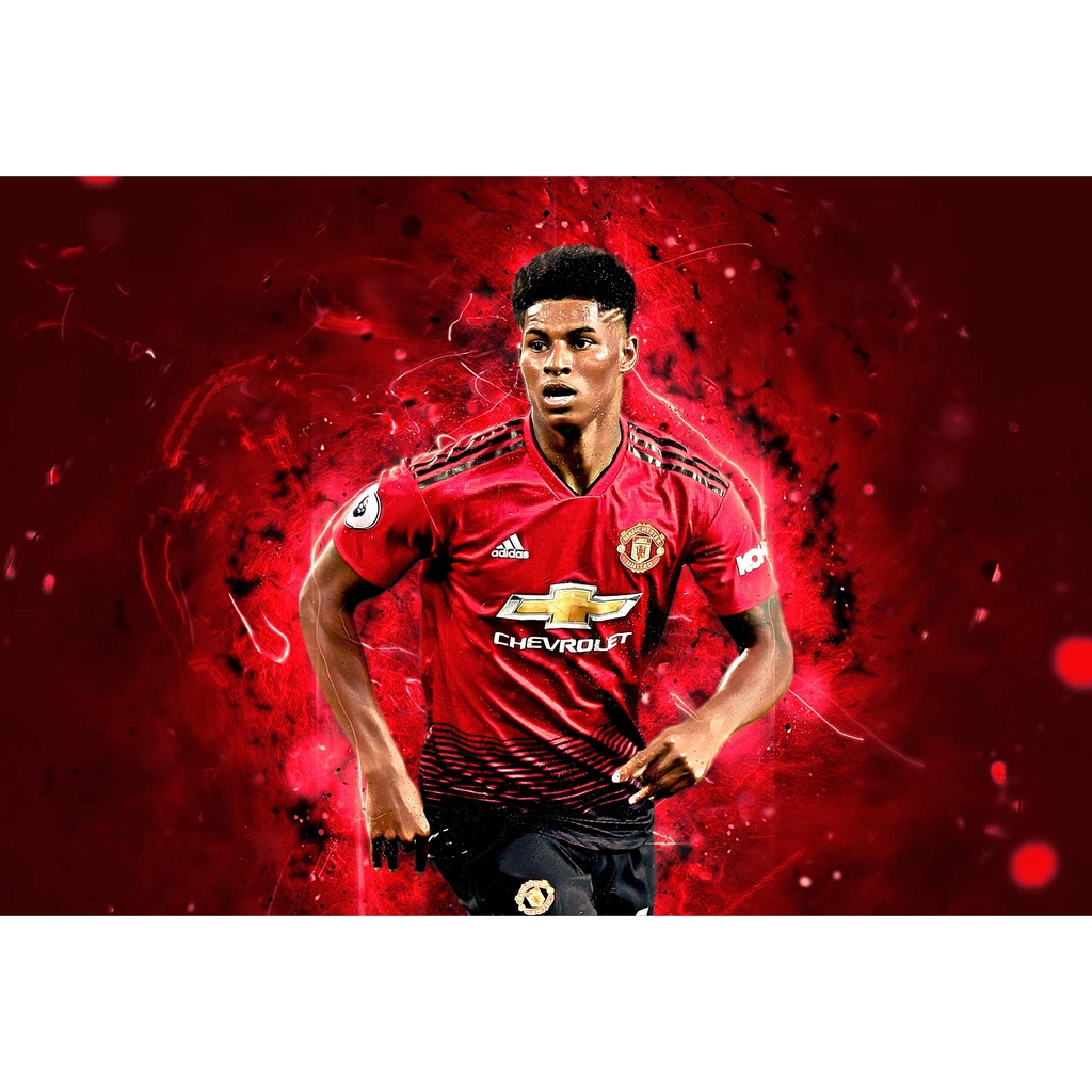 แรชฟอร์ด-rashford-manchester-united-แมนเชสเตอร์ยูไนเต็ด-แมนยู-โปสเตอร์-poster-วอลเปเปอร์-ตกแต่งผนัง-ฟุตบอล-football