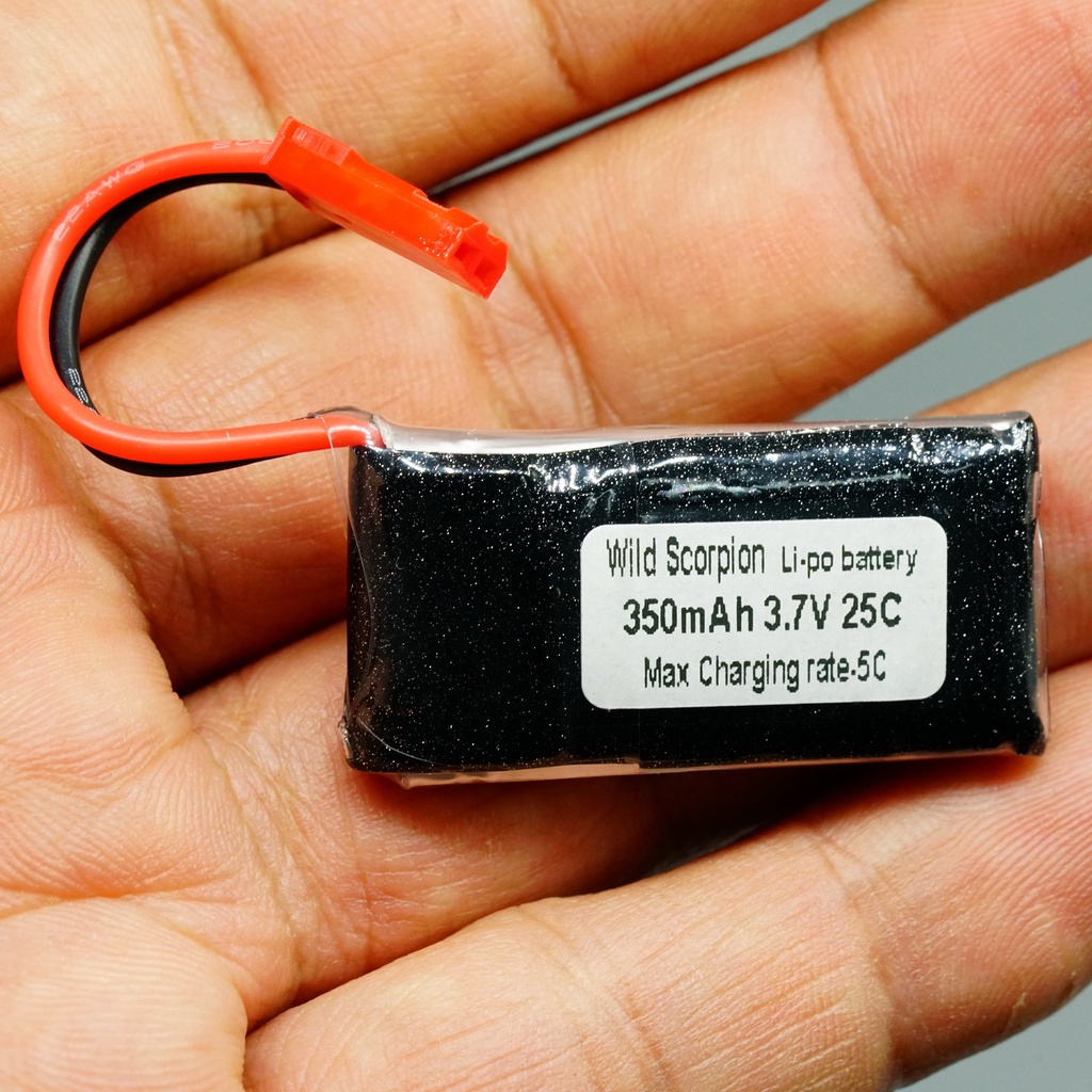 Lipo Wild Scorpion 350mA/3.7 V/25C Battery Shopee Thailand 