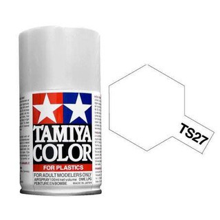Tamiya Spray Color สีสเปร์ยทามิย่า TS-27 MATTE WHITE 100ML