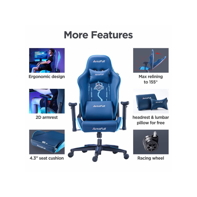 autofull-af-078-gaming-chair-เก้าอี้เกมมิ่ง-รับประกันช่วงล่าง-3-ปี-blue