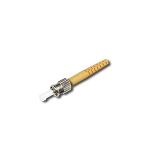 Link UF-0004SM ST Singlemode, Zirconia Fiber Optic Connector, Yellow Boot 0.9 mm, 3.0 mm diameter Cable