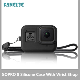 SALE"  โกโปร8 เคสซิลิโคนพร้อมสายคล้องมือ Silicone Case With Wrist Strap Gopro HERO8 camera adapter battery อุปกรณ์กล้อง แบตกล้อง สายต่อกล้อง อะไหล่กล้อง แท่นชาร์จ สายชาร์จ