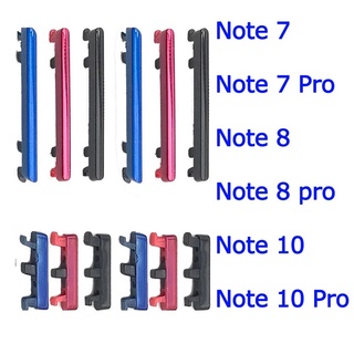 ภาพขนาดย่อของสินค้าปุ่มปรับเสียงด้านข้าง สําหรับ Xiaomi Redmi Note 7 Note 9 Note 10 Pro 9S