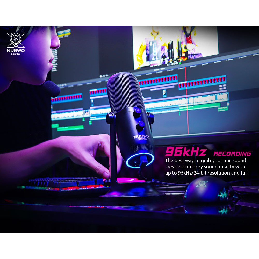 ภาพสินค้าพร้อมส่ง Microphone Streaming NUBWO Cypher X300 96Khz (ไมโครโฟนคอนเดนเซอร์) รับประกัน2ปี ไมค์สตรีม จากร้าน ksc_officialshop บน Shopee ภาพที่ 8