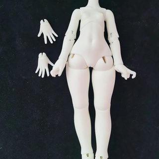 สินค้า อุปกรณ์เสริมตุ๊กตา Bjd 1/6 Famale Body with S Neck Resin White/ Pink Skin