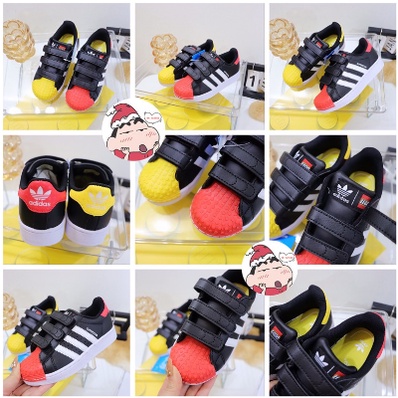 adidas-superstar-รองเท้าเด็กชายหญิงรองเท้าผ้าใบเด็ก