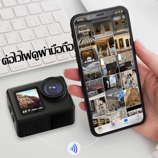 ภาพขนาดย่อของภาพหน้าปกสินค้ากล้อง Action Camera NANOTECH 4K/60 fps ระบบกันสั่น EIS 6 แกน LCD คู่ กล้องกันน้ำในตัว10เมตร Sony sensor จากร้าน nano_tech บน Shopee