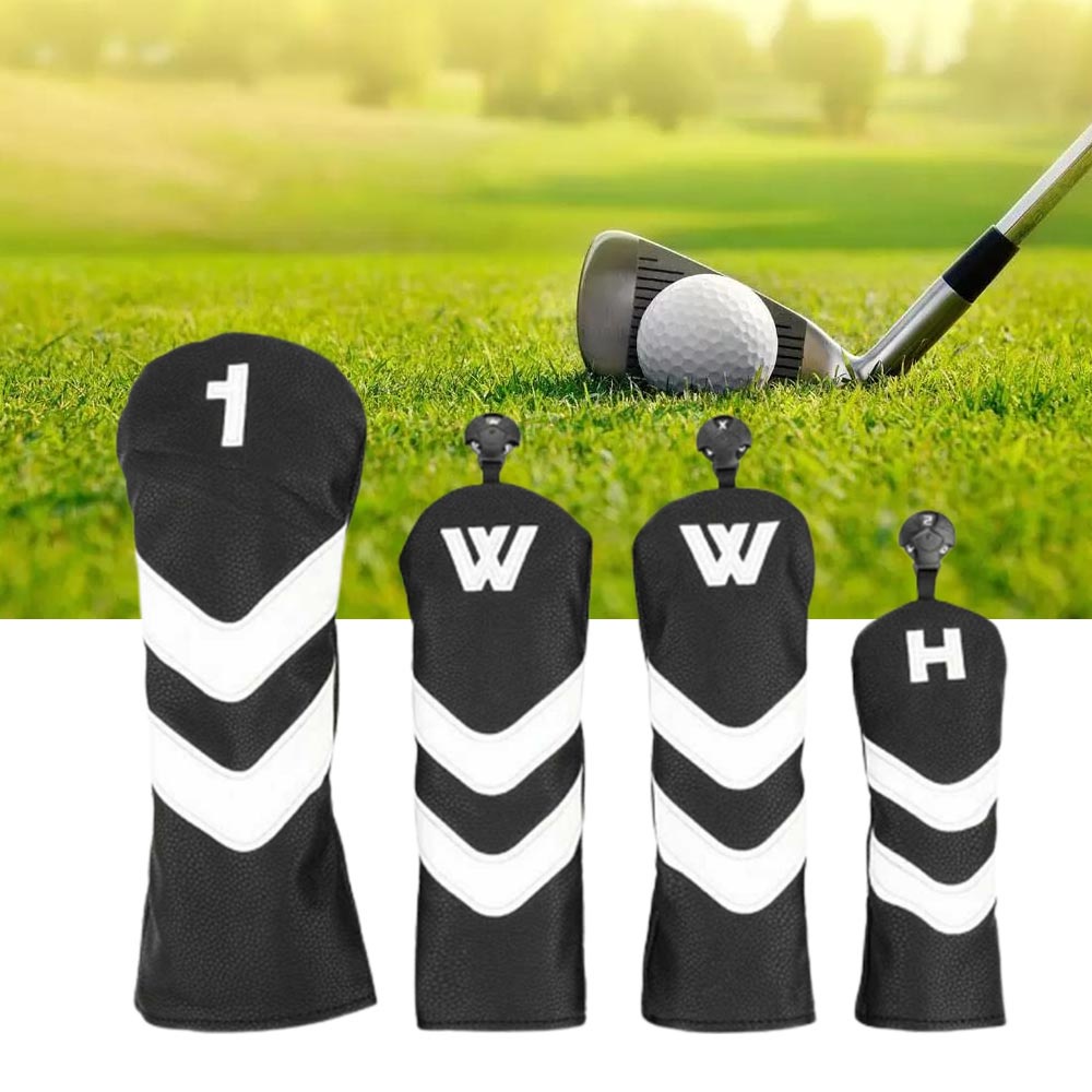 Golf Wood Head Covers Set Driver Fairway Woods Headcovers Hybrid UT