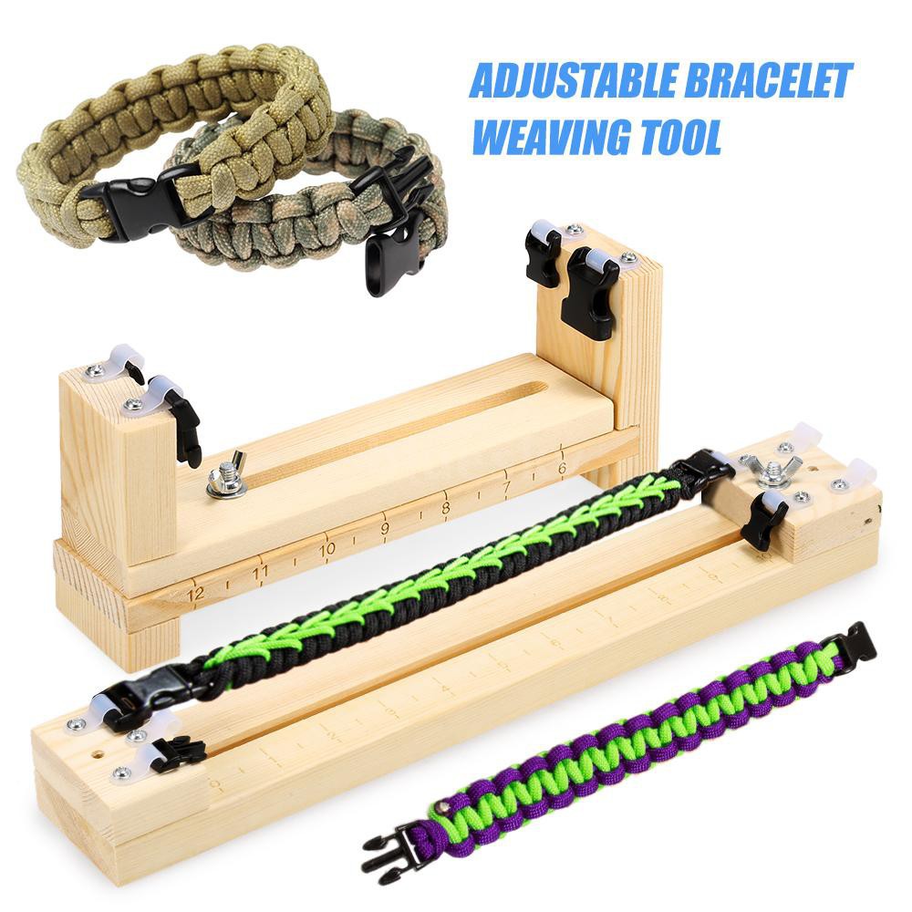 wood-bracelet-jig-tool-survival-wristband-knitting-tool-diy-braiding-paracord-maker-outdoor-paracord-weaving-tool-kit