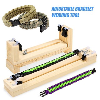 Wood Bracelet Jig Tool Survival Wristband Knitting Tool DIY Braiding Paracord Maker Outdoor Paracord Weaving Tool Kit