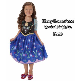 ชุดเจ้าหญิง มีเสียงมีไฟ Disney Frozen Anna Musical Light-Up Dress ลิขสิทธิ์แท้ นำเข้า UK