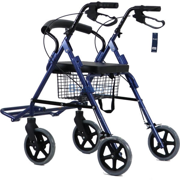 พร้อมส่ง-รถเข็น-rollator-รุ่น-y888l-wheelchair-รถเข็นหัดเดิน-รถเข็น-วีลแชร์-walker-ช่วยพยุงเดิน-มีเบรก